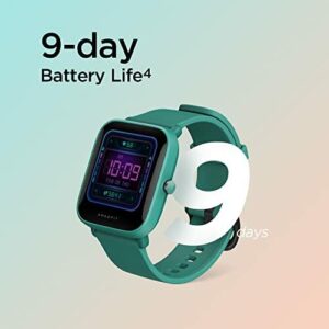 Amazfit Fitness Smartwatch, All-Day Heart Rate and Activity Tracking, Sleep Monitoring, Built-In GPS
