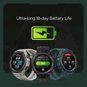 Amazfit T-Rex Pro Smartwatch, Military Standard Certified (Blue)